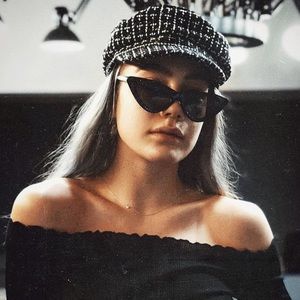 Black cat eye sunglasses